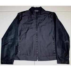 Mens Calvin Klein Casual Full Zip Bomber Jacket Coat XL Black Pockets